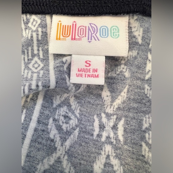 NWT LuLaRoe Christy T Dark Blue and White Size Small - Picture 4 of 6